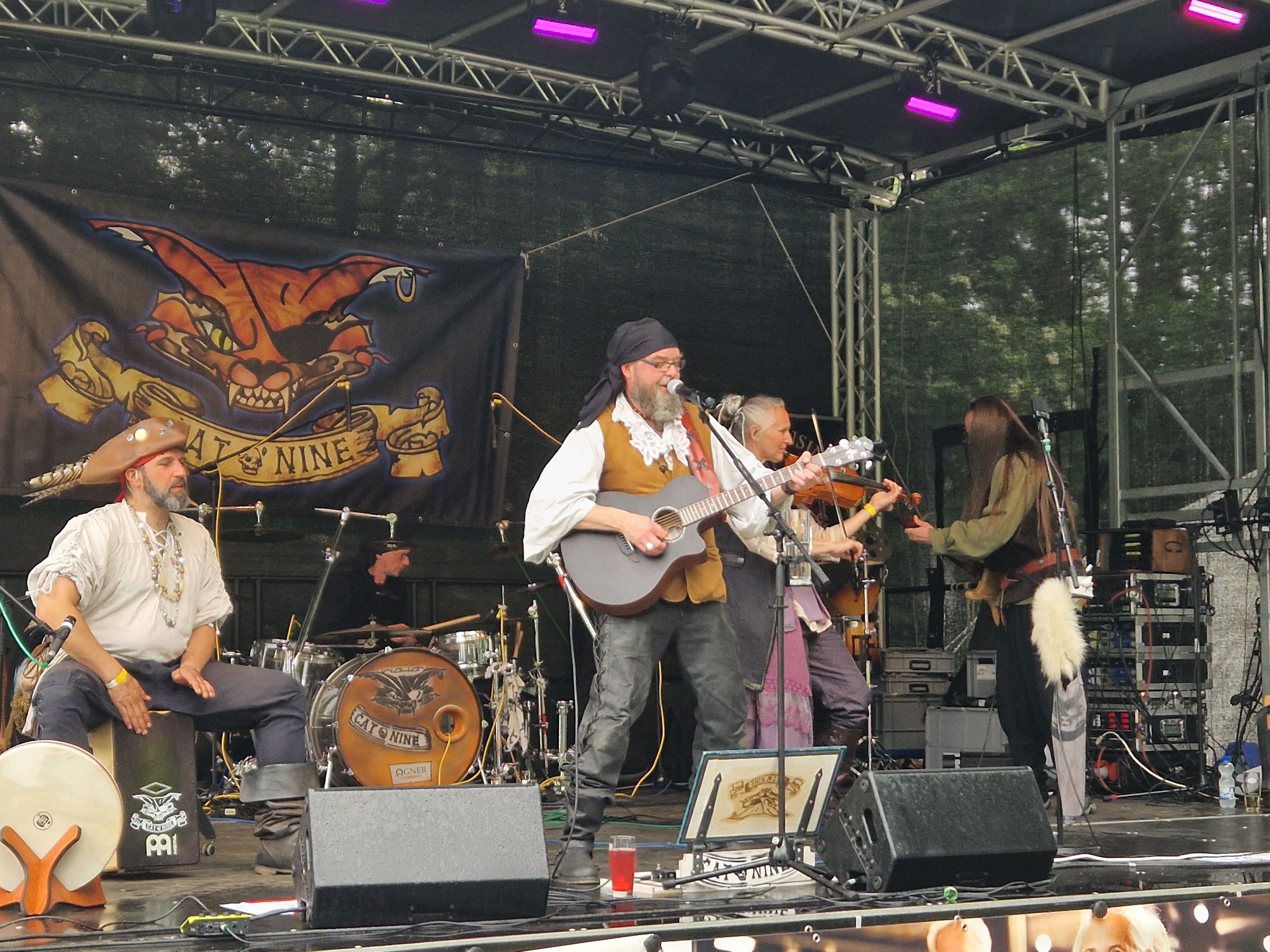 Piratenstimmung beim Auftritt